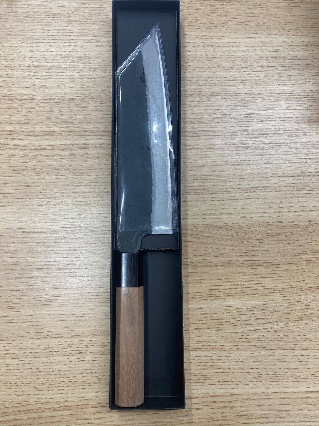 Premium Aogami Carbon Steel Bunka Chef Knife – Handmade Japanese Kitchen Knife with Rosewood Octagon Handle, Yoshida Hamono Forged Blade